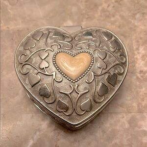 Vintage Stainless Steel Jewelry/Trinket Box
